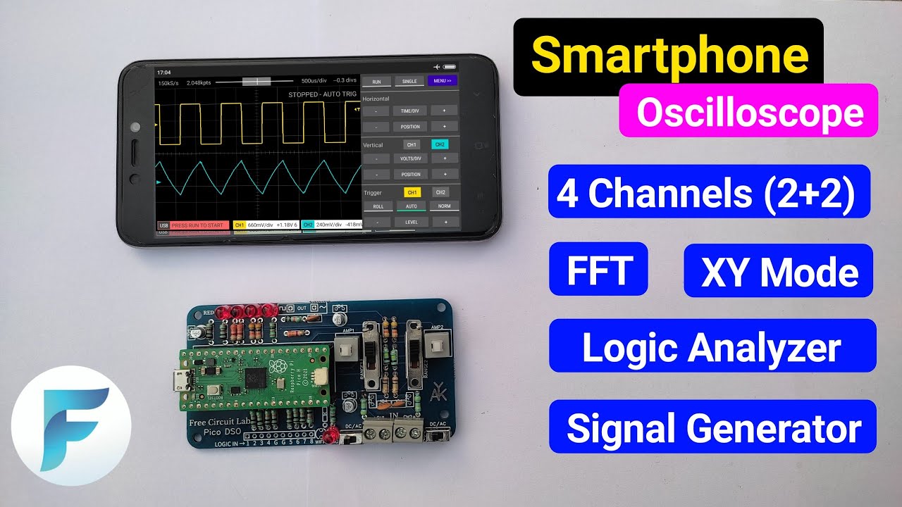 Best Low Price DSO Oscilloscope For Beginners (Pico DSO Free Circuit Lab)