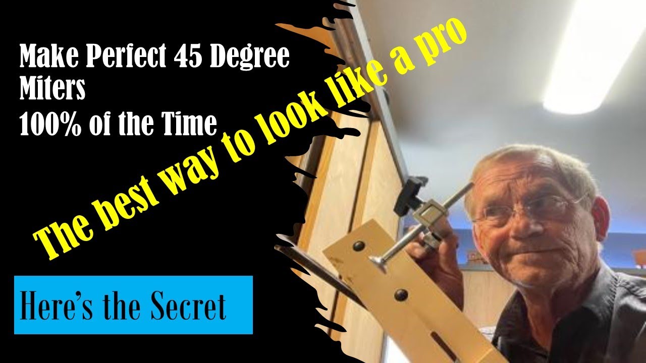 Making perfect 45 degree cuts.