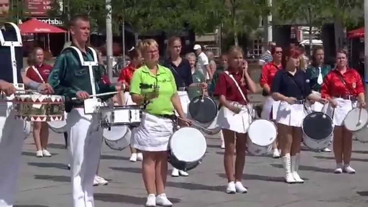 Fanfarenzüge beim Gemeinschaftskonzert am 9. August 2014 in