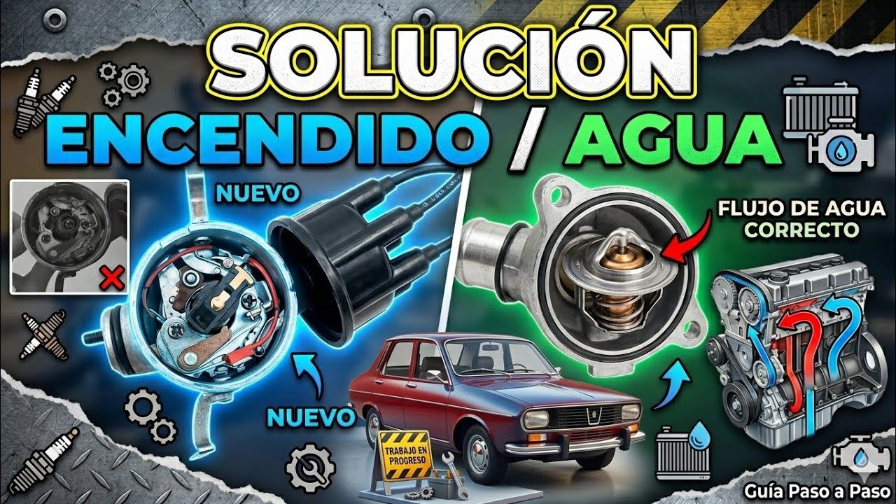 SOLUCION en el Sistema de ENCENDIDO y de AGUA del Renault 12 (distribuidor y termostato).🚗🚧