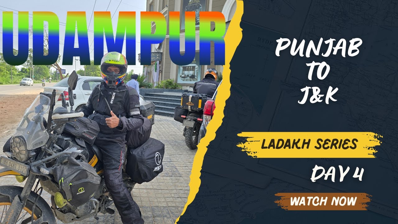 Day 4 | पंजाब मागे टाकत J&K मध्ये प्रवेश 🚴 | Mumbai to Ladakh Ride