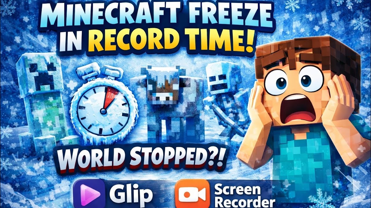 Minecraft freeze recoding time fix 100%
