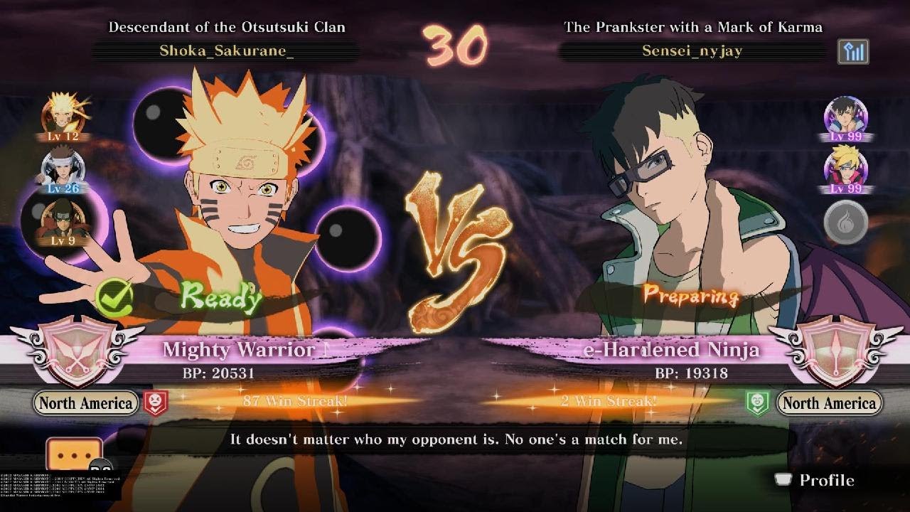 Naruto vs Kawaki NARUTO STORM CONNECTIONS online Ranked gameplay No Commentary