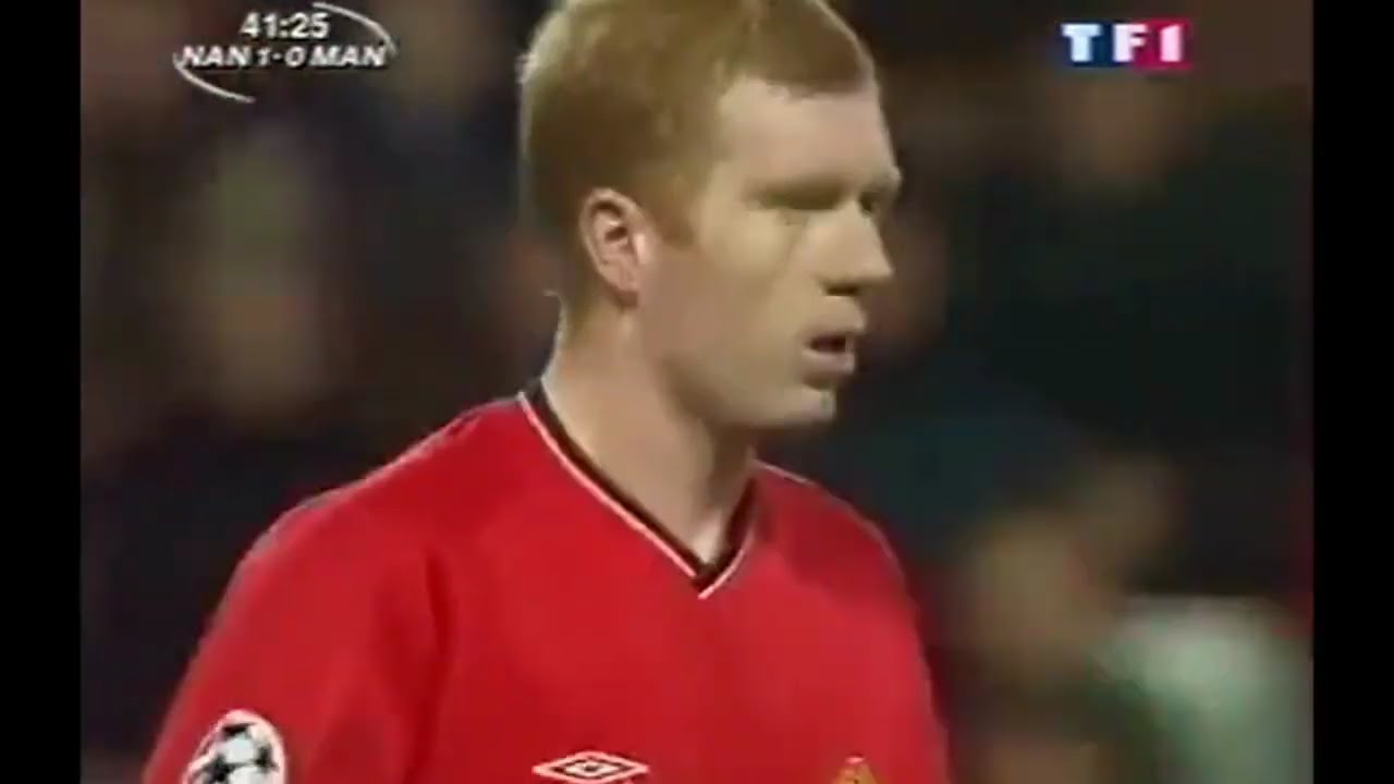 Paul Scholes vs FC Nantes February 20, 2002