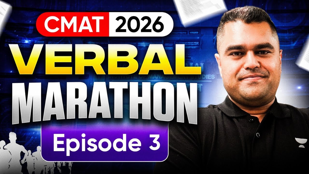 CMAT 2026: The Ultimate Verbal Marathon 🔥 Amit Rohra | Ep 03
