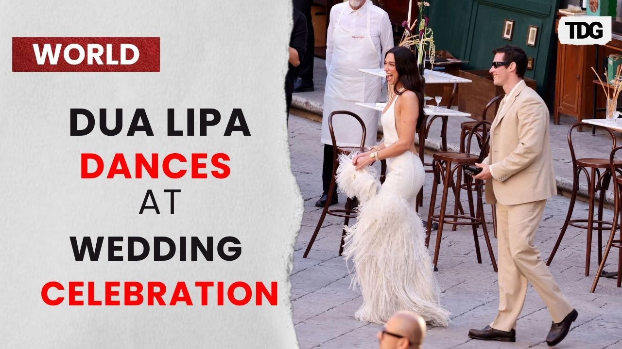 WATCH: Dua Lipa Dances With Callum Turner At Wedding Festivities