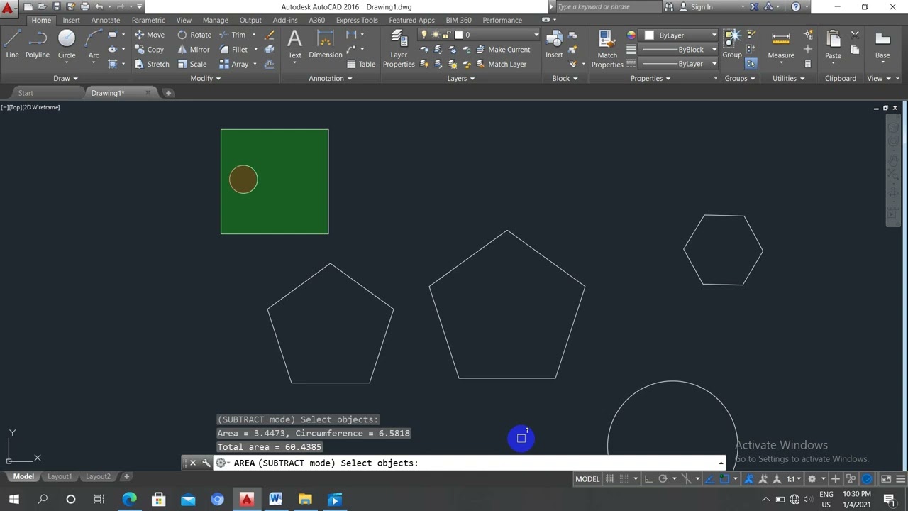 AutoCAD Myanmar Lesson 8 d3