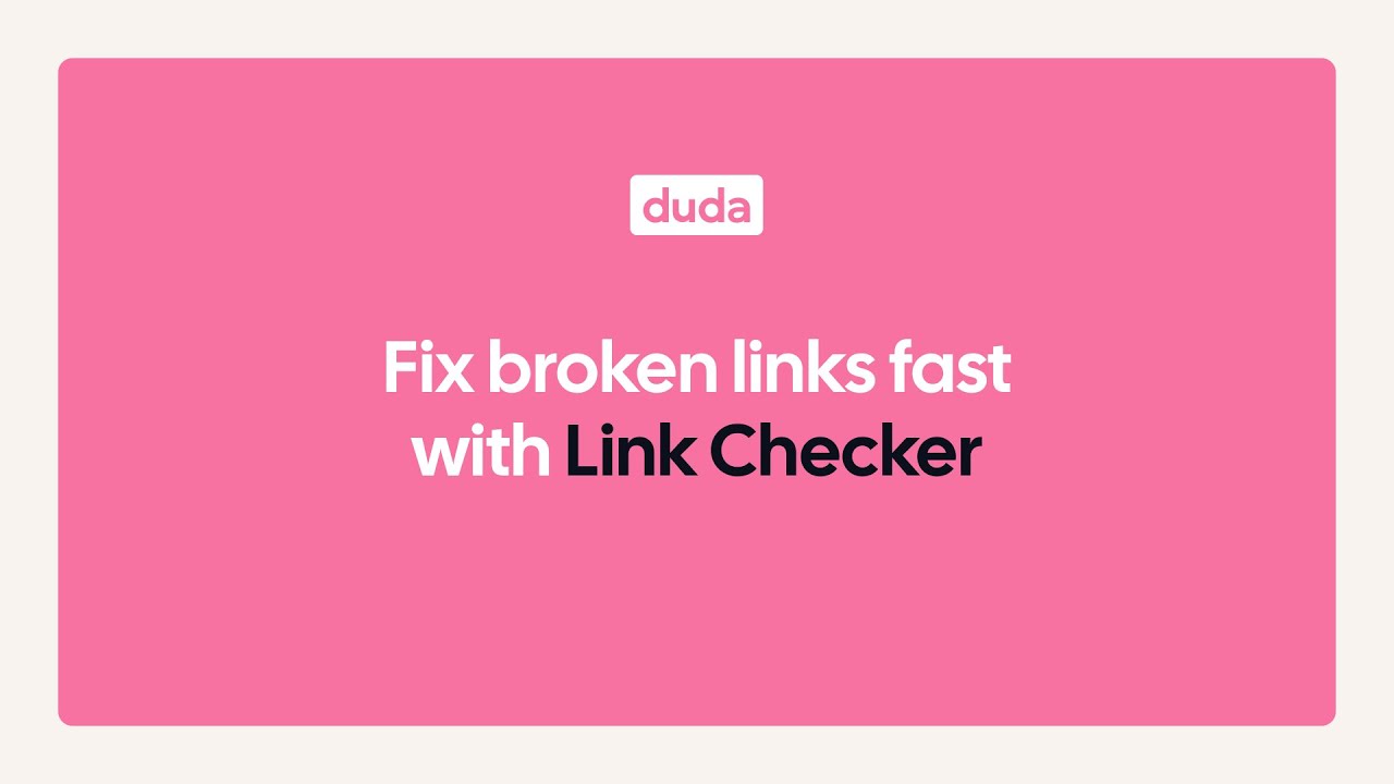 Fix broken links fast with Link Checker