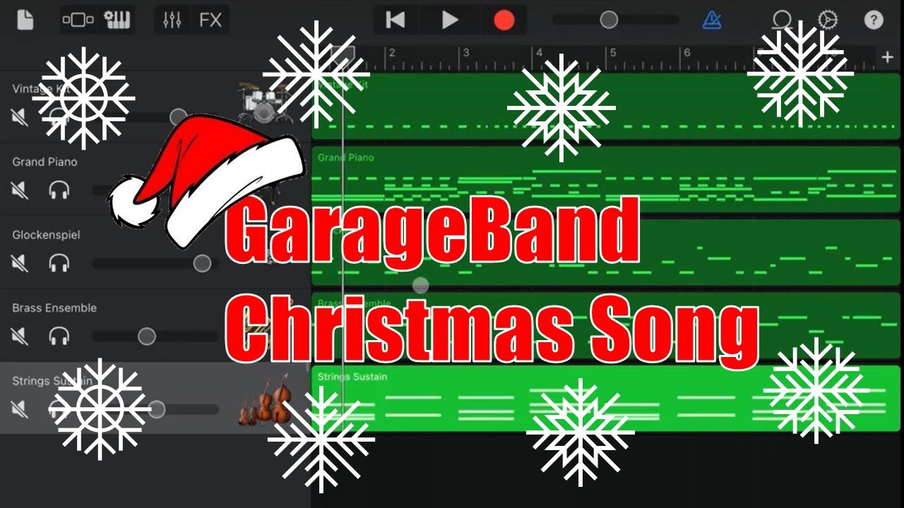 How to Create a Christmas Song - GarageBand Tutorial for iPad