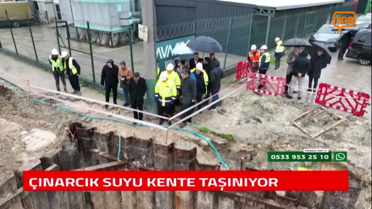 ÇINARCIK SUYU KENTE TAŞINIYOR