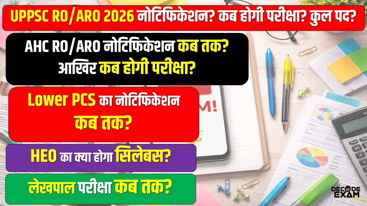 UPPSC RO ARO 2026 नोटिफिकेशन? कब होगी? परीक्षा कुल पद? II HEO का क्या होगा सिलेबस? II #upsc #exam