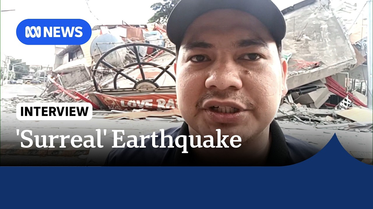 Filipino journalist recounts 'surreal' and 'violent' magnitude-7.8 earthquake | ABC NEWS