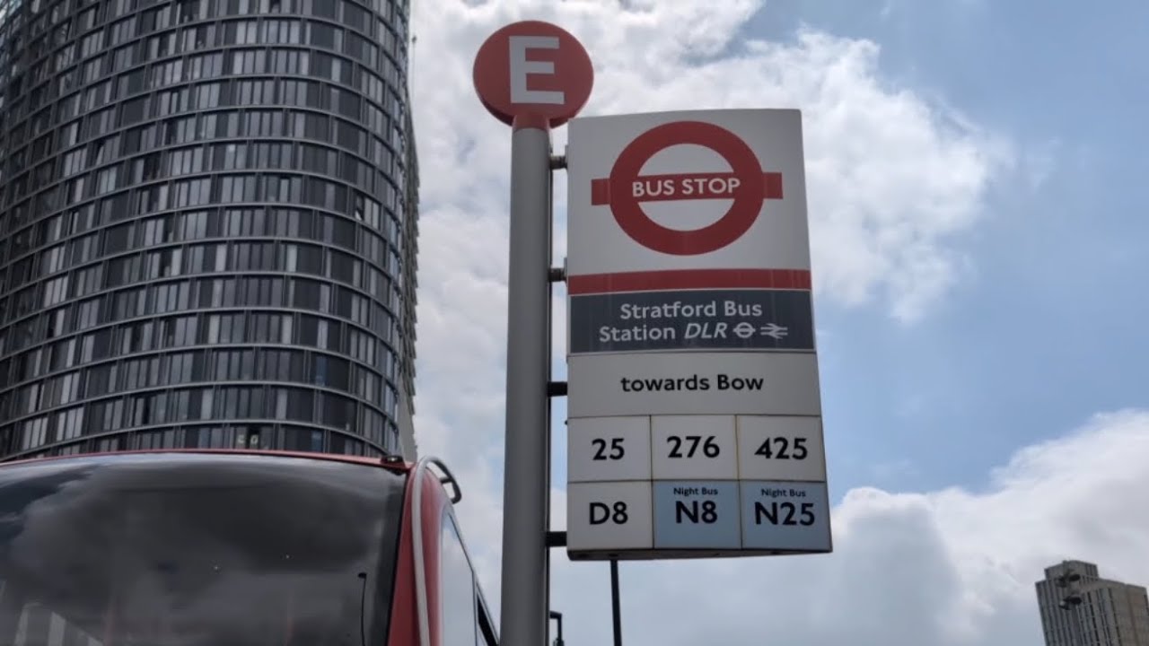 Bus Route D8  Stratford Bus Stn to Isle of Dogs (ASDA)