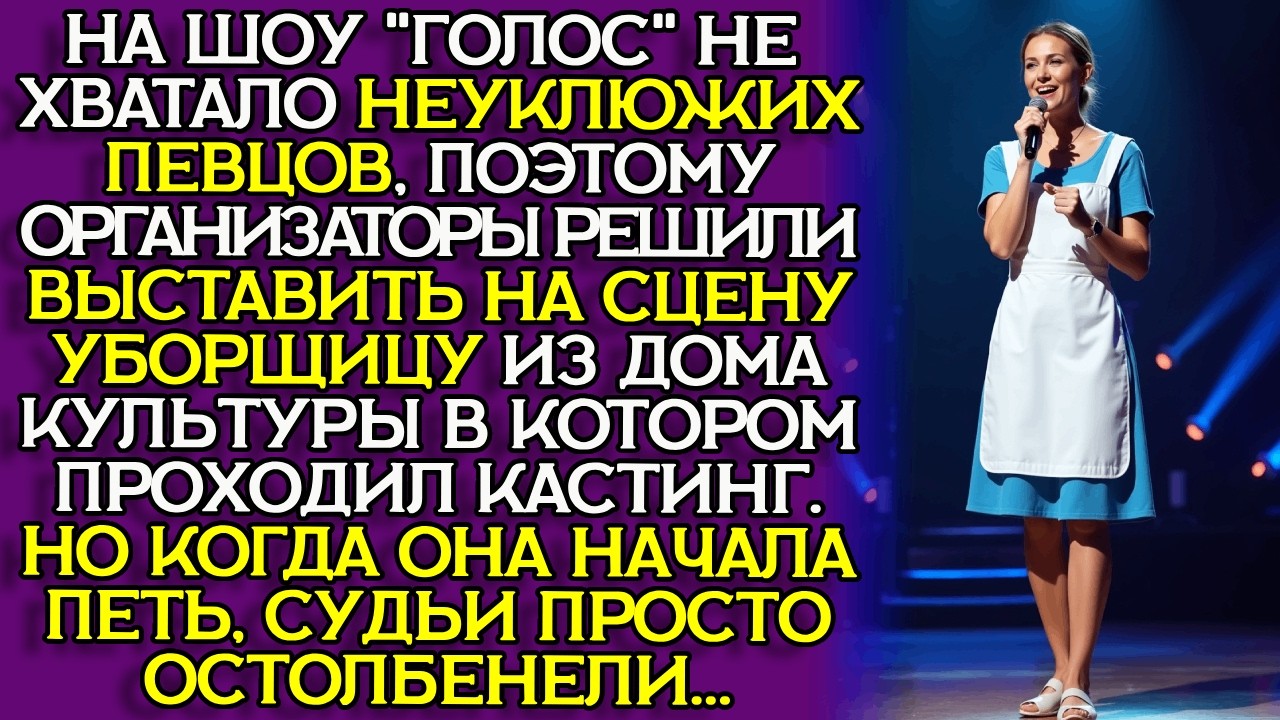 УБОРЩИЦУ вывели на СМЕХ — но она УДИВИЛА всех С первой НОТЫ...Новая история слушать