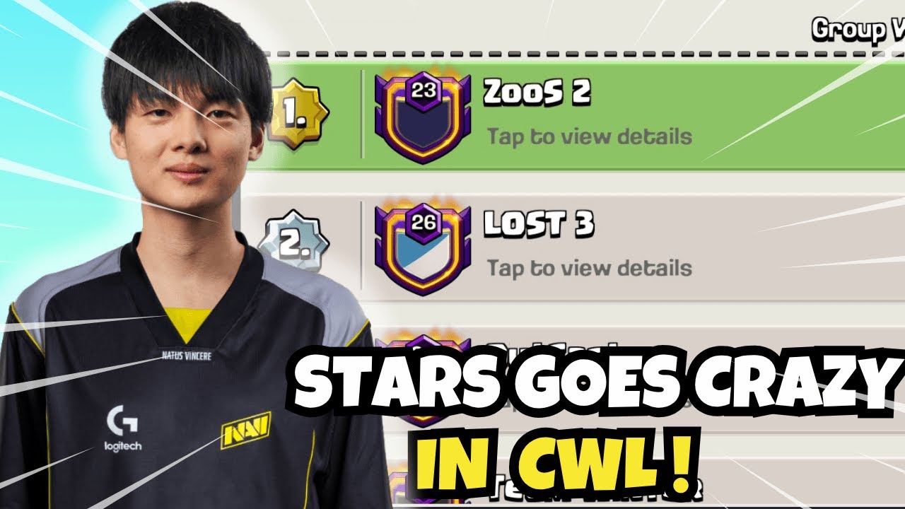 STARS WENT BEAST MODE! | BEST CWL ATTACKS from ZOOS CLAN IN 