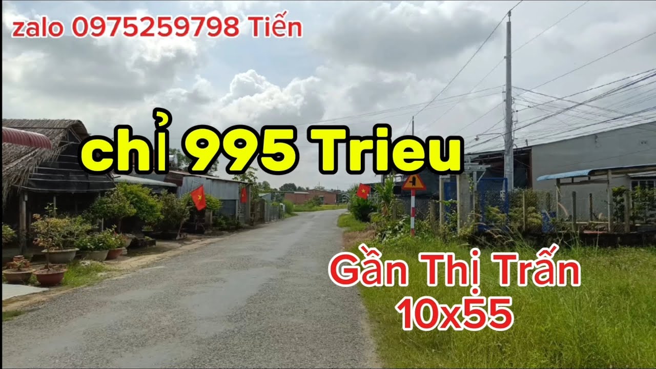 57💕CƠ HỘI SỞ HỮU ĐẤT ĐẸP GIÁ TỐT TẠI BẾN CẦU TÂY NINH– 10X55 THỔ CƯ 100M