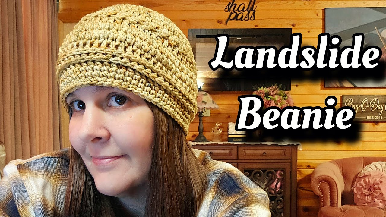 Быстрый и простой урок по вязанию крючком шапки Landslide Beanie
