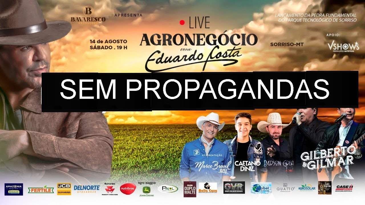 EDUARDO COSTA NO AGRONEG&Oacute;CIO - SEM PROPAGANDAS
