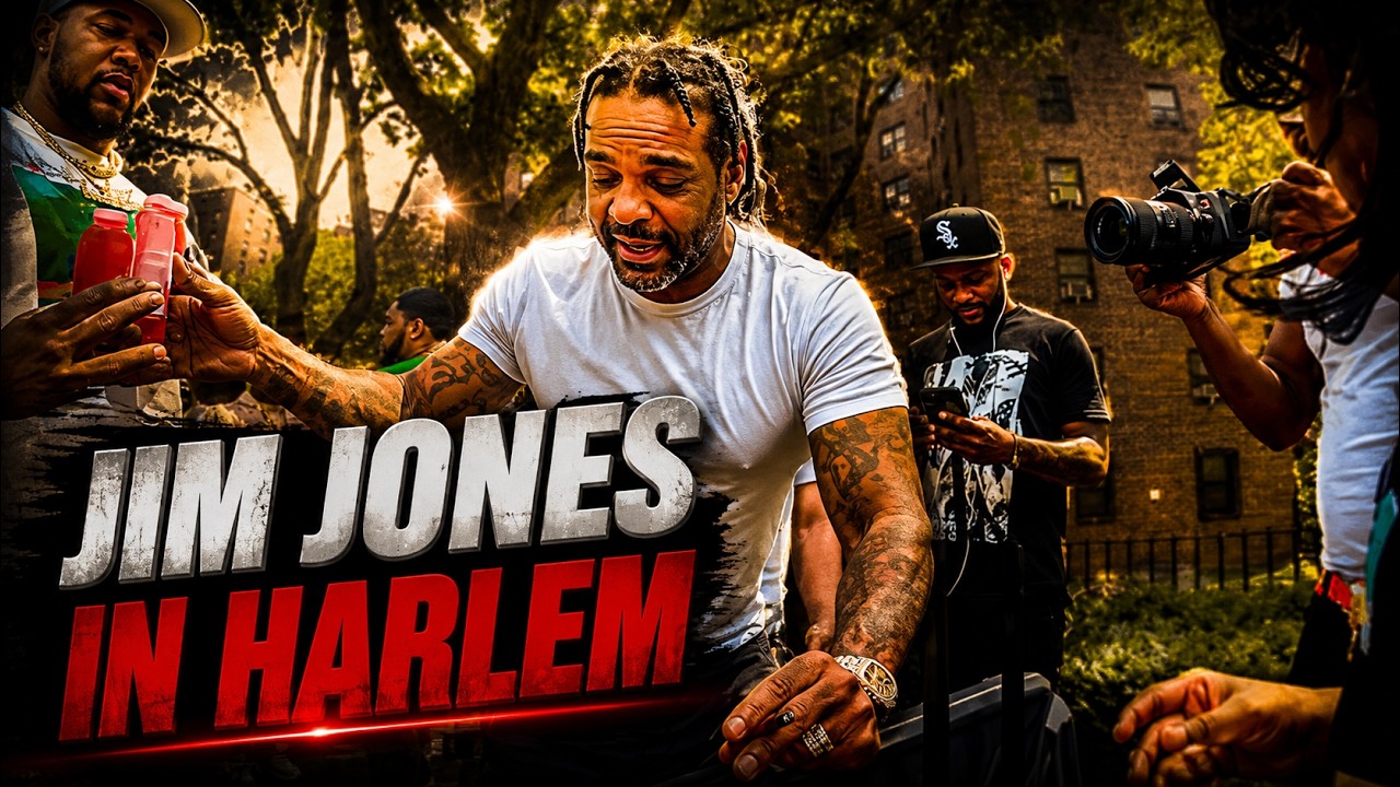 Jim Jones help little girl sell all her lemonade in Harlem | Cam'Ron say he's not from Harlem