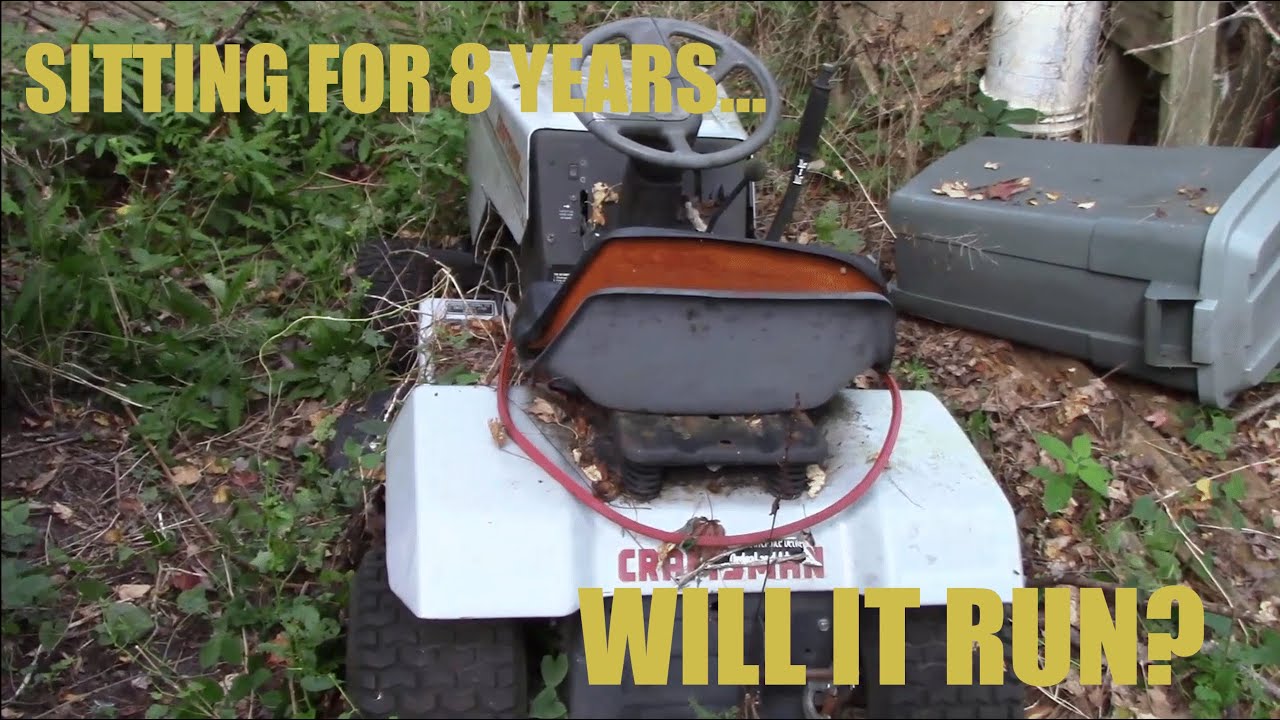 Craftsman lawnmower sitting for 8 years, will it start?