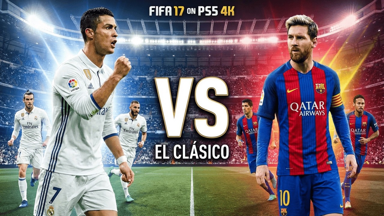 FIFA 17 Looks INSANE on PS5! Real Madrid vs Barcelona (4K 60fps Full Match)
