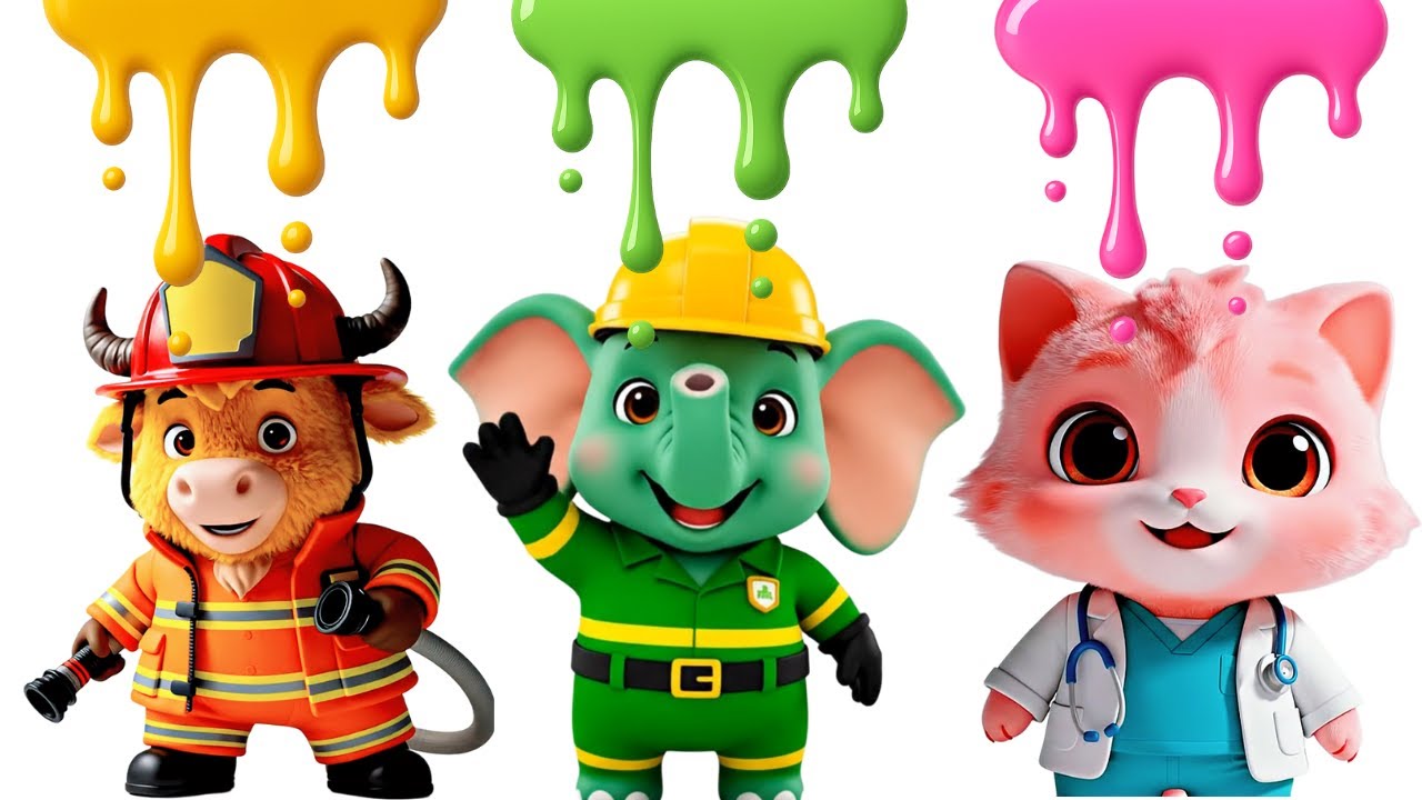 Colorful Animals Safari Rescue & Boo Boo Song | ABC Animals Alphabet - Learn Colors For Kids EP 4