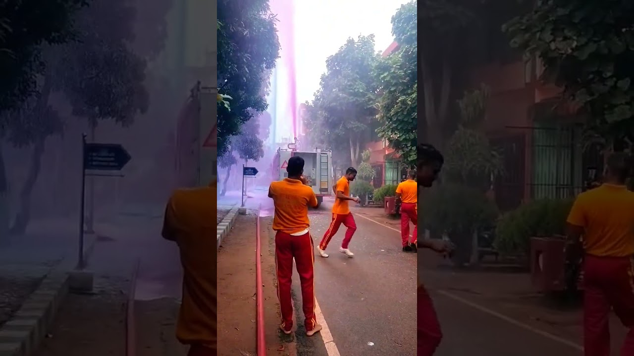 Fire Service Water Show of OFDRA Bhubaneswar #firefighter #odishapolice