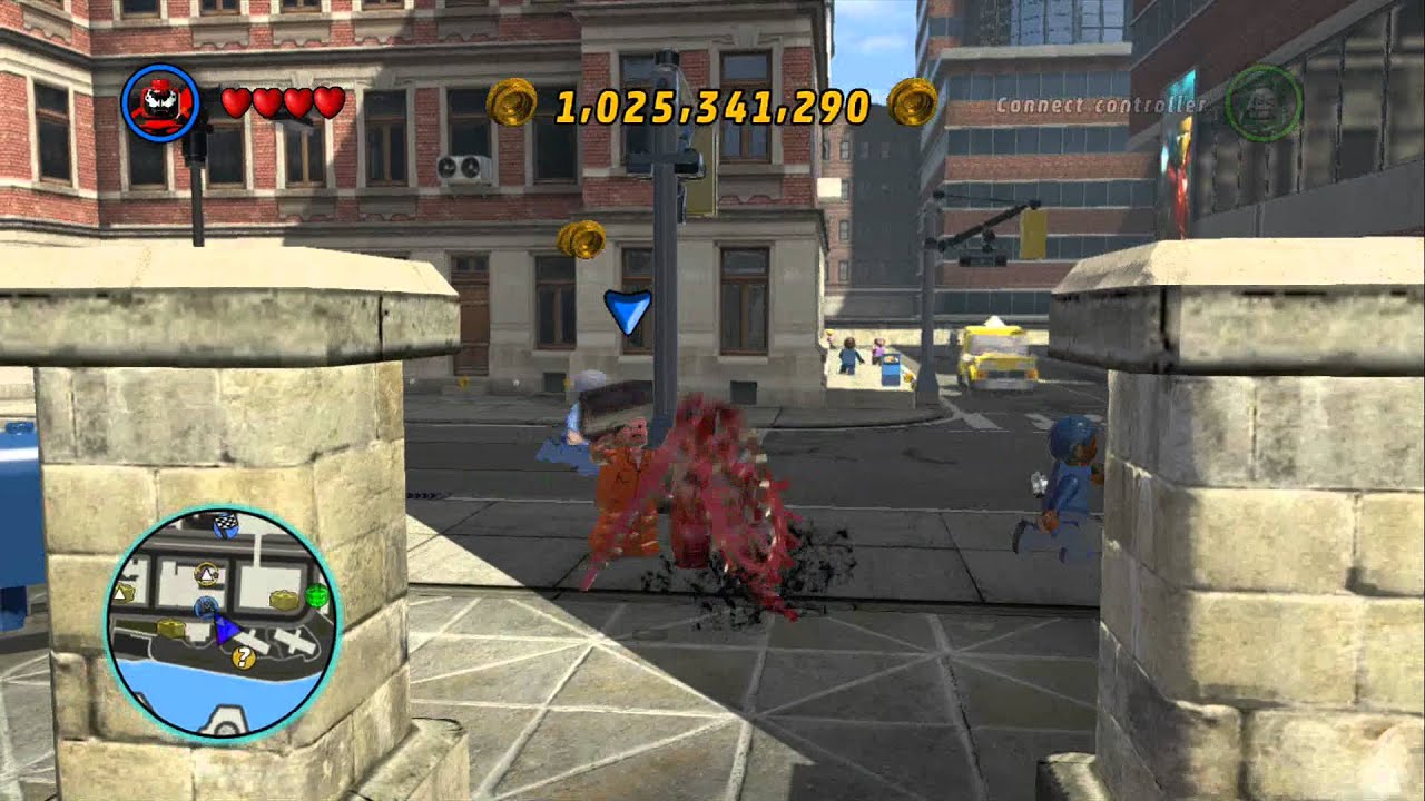 LEGO Marvel Super Heroes - Unlocking Carnage & Free Roam Gameplay (Character Token Location)