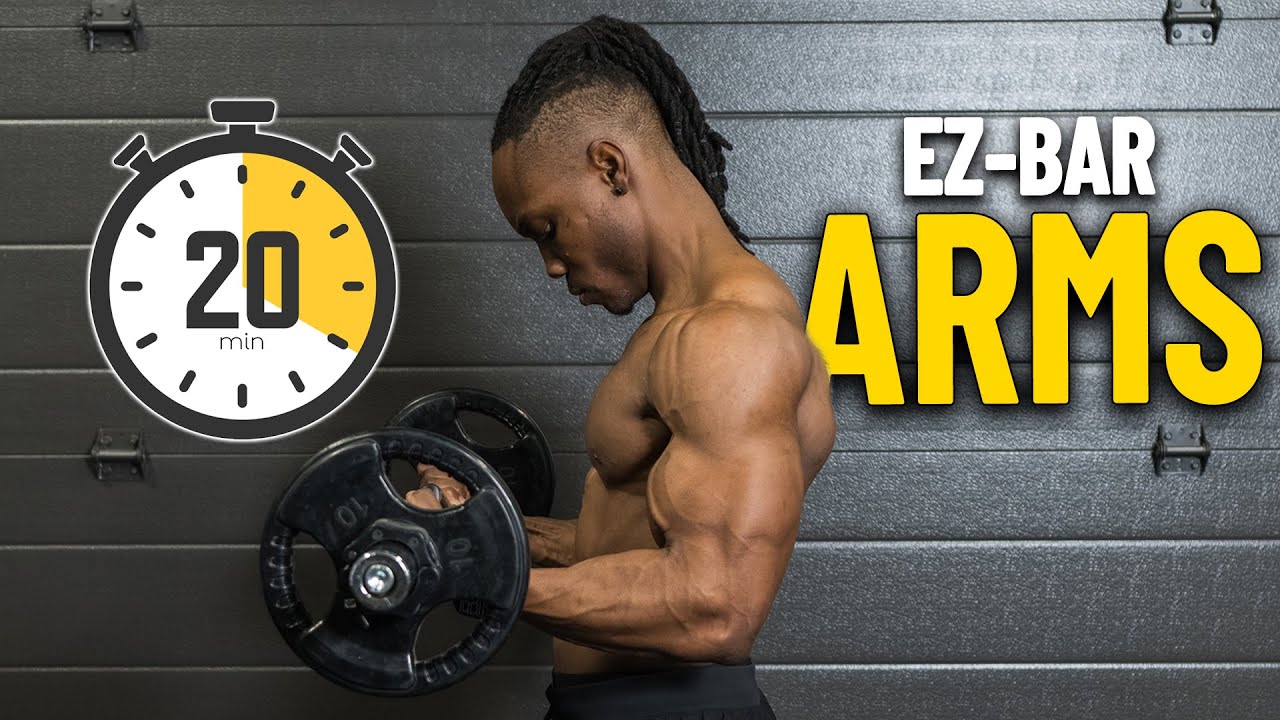 Build Bigger Arms at Home! | 20-Min EZ Bar Hypertrophy Workout