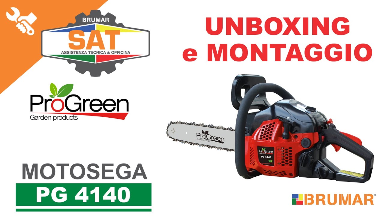 Motosega Progreen PG 4140 Unboxing e Montaggio