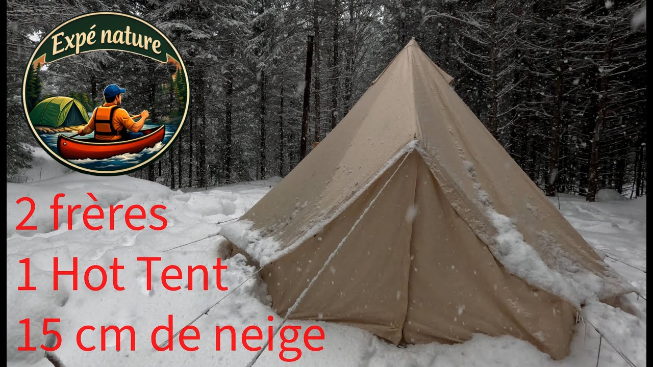 Hot tent sous la neige !