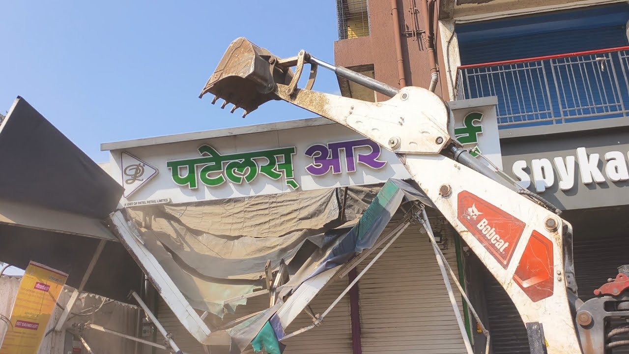 Bhiwandi Patel Mart से Kalyan Naka Tak Action में मनपा।