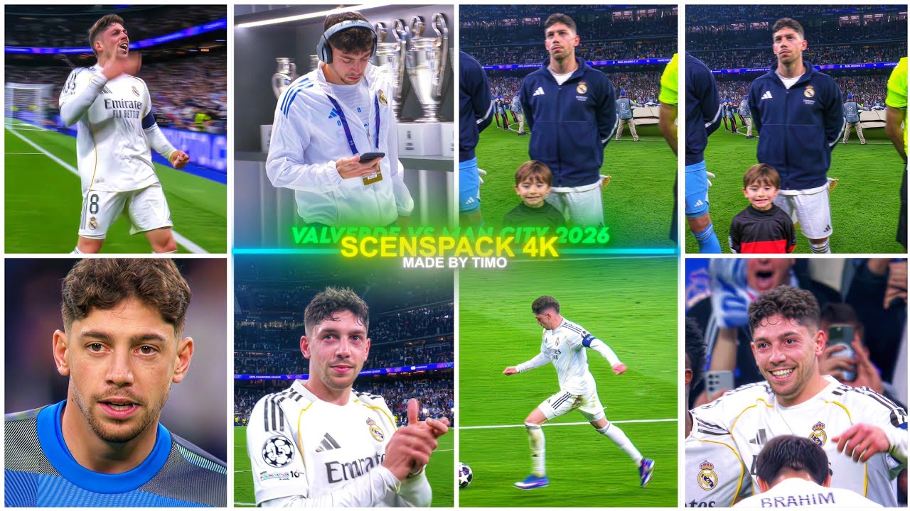 Valverde Vs Manchester City 2026 / RARE CLIPS ● SCENEPACK 4K (With AE CC and TOPAZ)