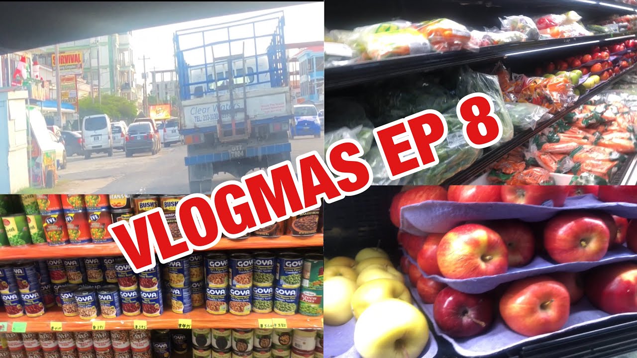 Come Grocery shopping with me at Survival Supermarket | VLOGMAS ep8 | Georgetown Guyana
