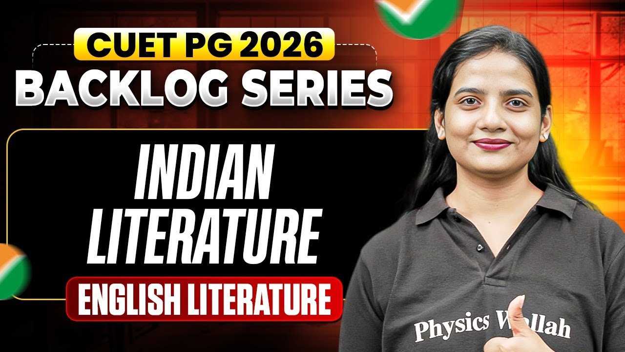 CUET PG 2026 | Indian Literature  | CUET PG English Literature | CUET PG Backlog Series