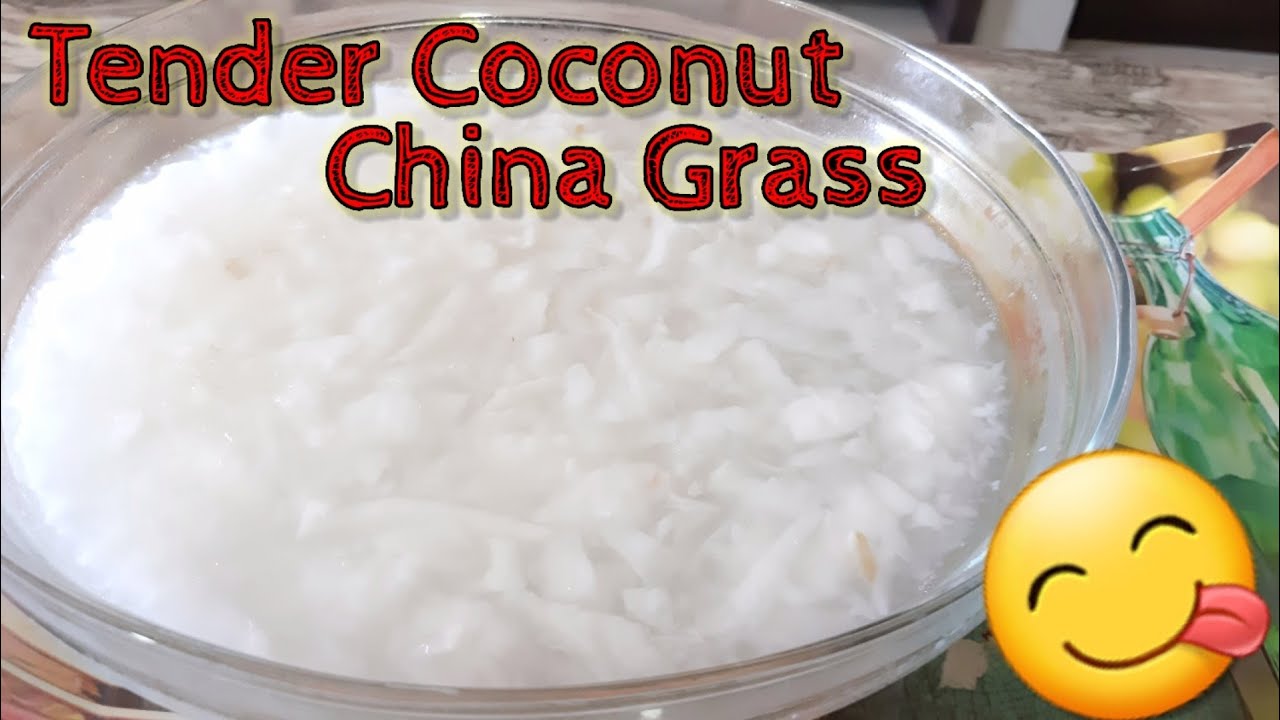 coconut China grass pudding| Tender coconut Sweet | Very Tasty and unique tender coconut sweet