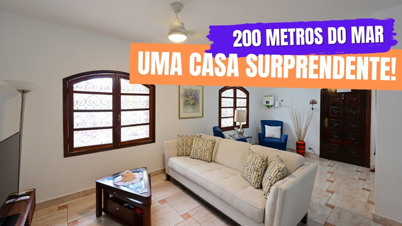 Oportunidade! Linda casa terrea com 4 quartos a 100 metros praia de Peruíbe Litoral SP