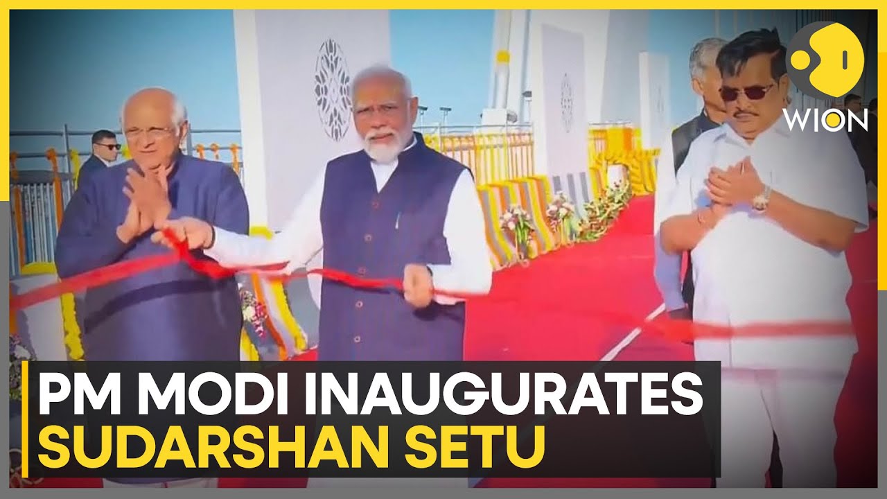 Indian PM Modi inaugurates India's longest cable-stayed bridge 'Sudarshan Setu' in Gujarat | WION