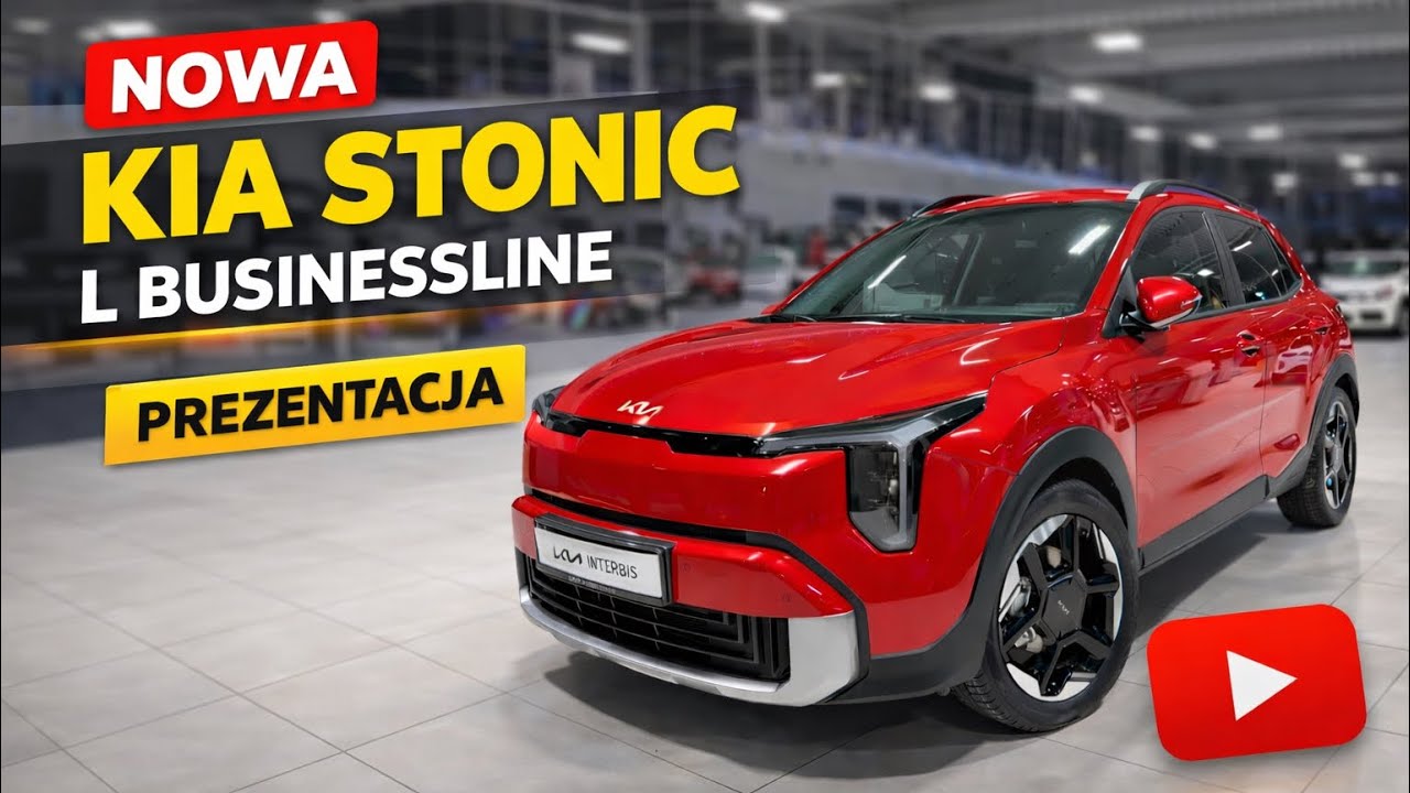 2026 Kia Stonic [1.0 T-GDI 100KM 7DCT] wersja L Businessline | Signal RED (BEG) | Prezentacja 4K