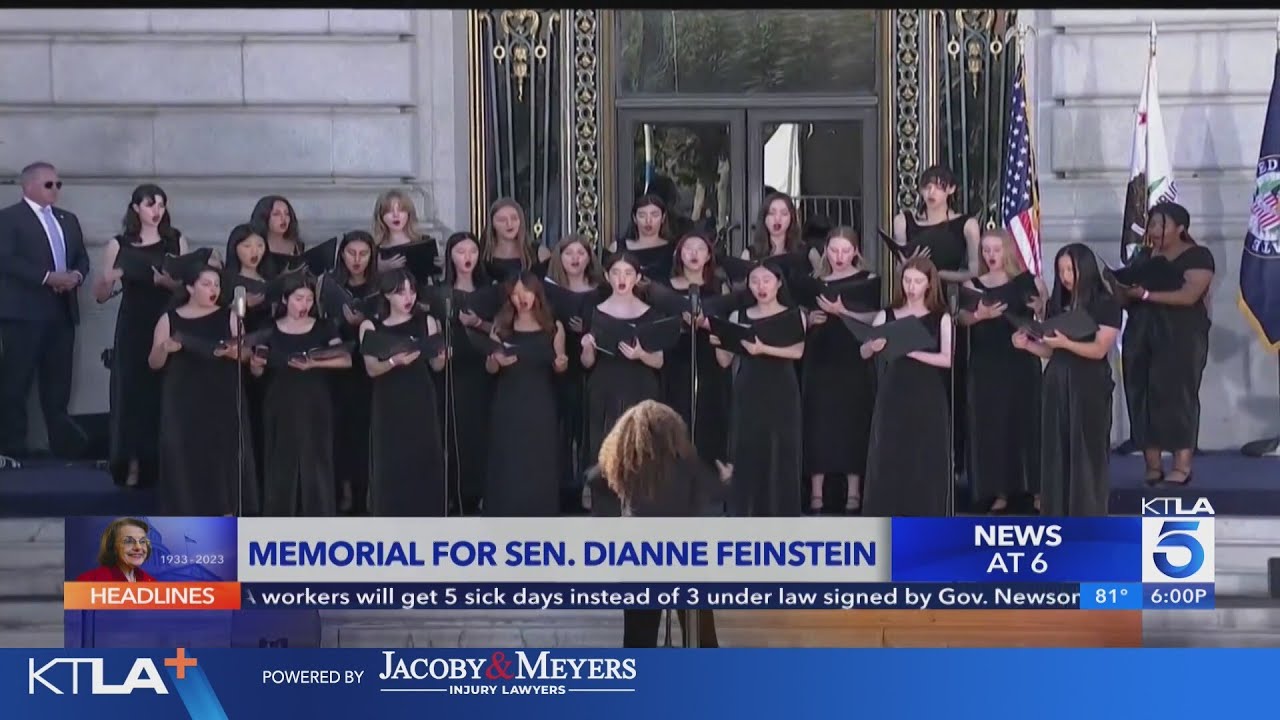 Sen. Dianne Feinstein honored by dignitaries, family at memorial service