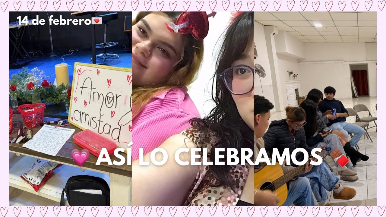Nuestro 14 de febrero en el grupo de jóvenes 🩷✨| Vlog