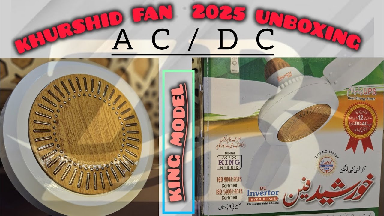 Khurshid fan 2025 king model unboxing😱STOCK AVAILABLE AT RAHEEM BAKHSH ELECTRONICS WITH BEST PRICE👌.