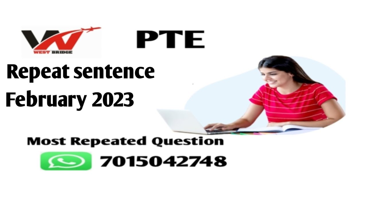 PTE Listening repeat sentence || February 2023 Exam Prediction || #westbridge