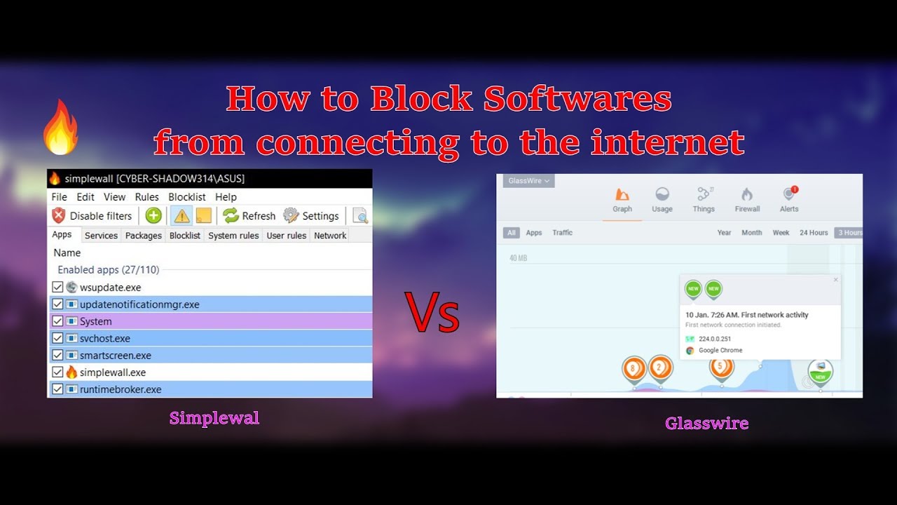 Best Firewall For Windows | Simplewall/Glasswire