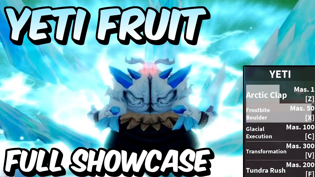 НОВЫЙ ПОЛНЫЙ ВИТРИНА Yeti Fruit! | Blox Fruits Yeti Fruit &mdash; полный обзор и демонстрация