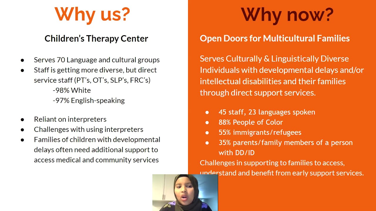 Early Support Services and Cultural Navigation for Culturally and Linguistically Diverse Families