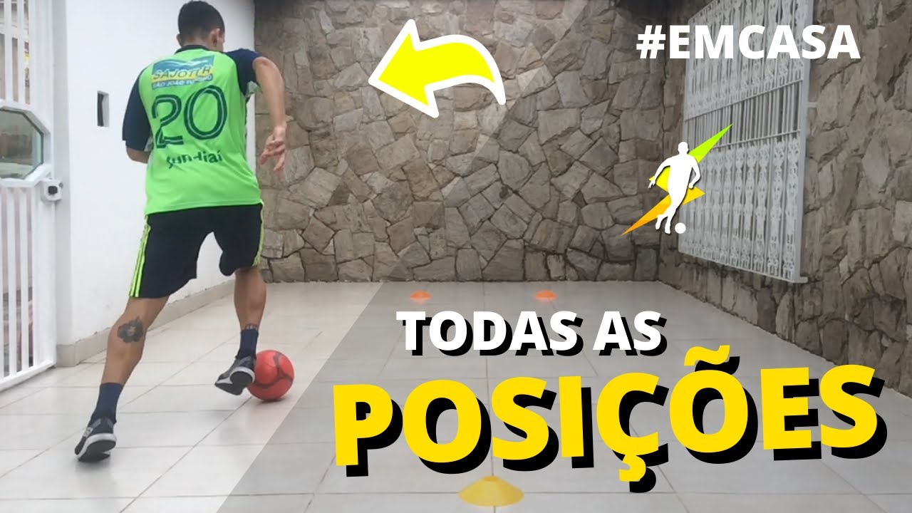 TREINO DE FUTEBOL PARA CADA POSIÇÃO | SOZINHO EM CASA | Boleiro de Elite