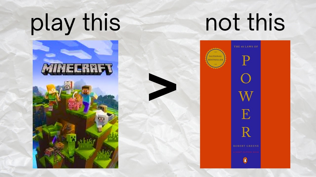 self-improvement is overrated. Play some video games.