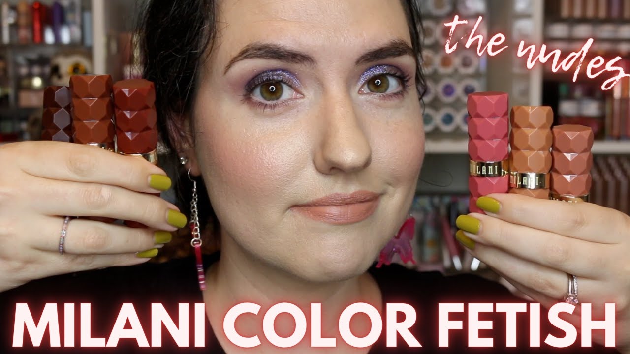 MILANI Color Fetish Matte Lipstick The Nudes Collection | Lip Swatches, Review + Extended Bloops