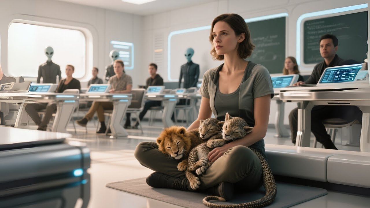 Instructors Released Predator Cubs in the Lecture Hall — They Climbed Into the Human’s Lap to Sleep